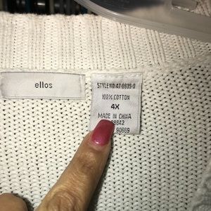 Ellos white sweater